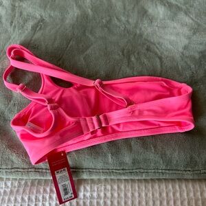 Hot pink target bikini top